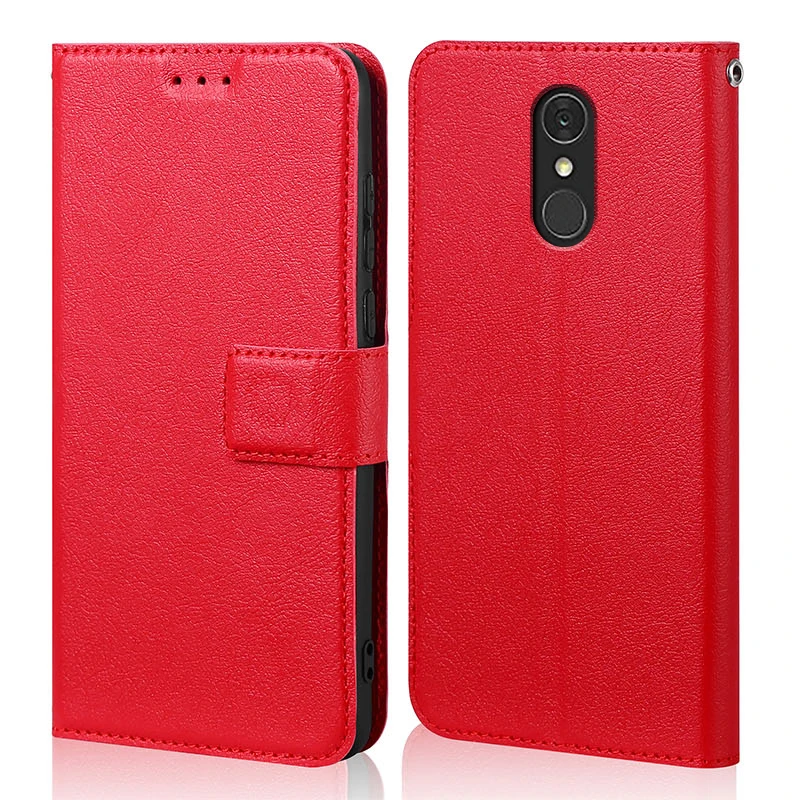 Silicone Flip Case for LG Q7 Q 7 Plus Q7+ Luxury Wallet PU Leather Magnetic Phone Bags Cases for LG Q7 with Card Holder 6