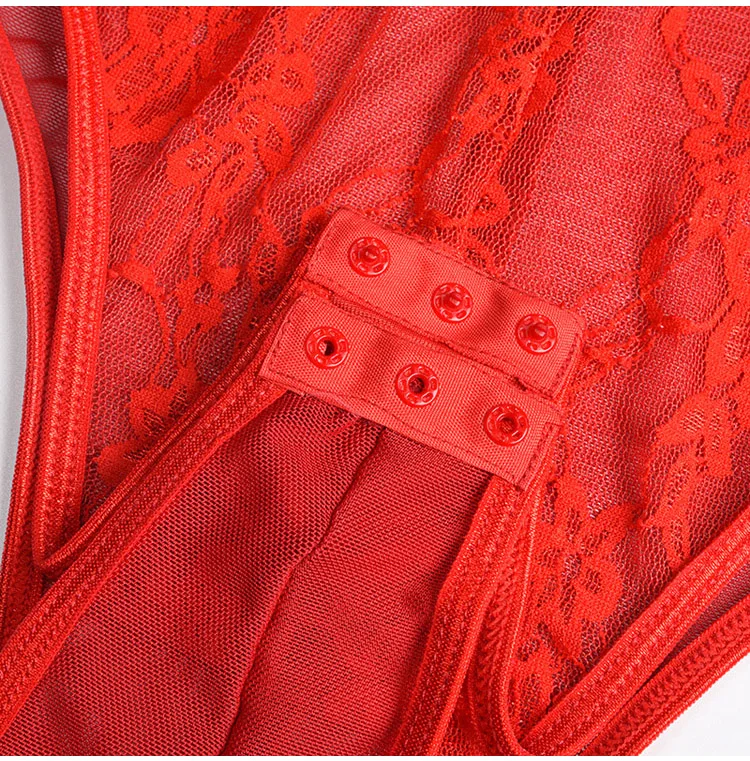 TERMEZY Classic Sheer Lace Bodysuit Women Hollow Out Sexy Backless Mesh Straps Jumpsuit Summer Sleeveless Embroidered Romper