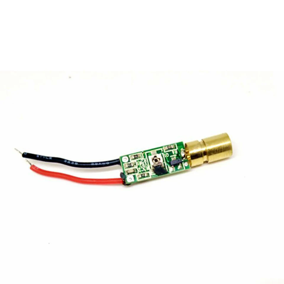 Module Laser Vert Focalisable 520nm 10mW - Alimentation 14500 - Pour Pointage Et Positionnement