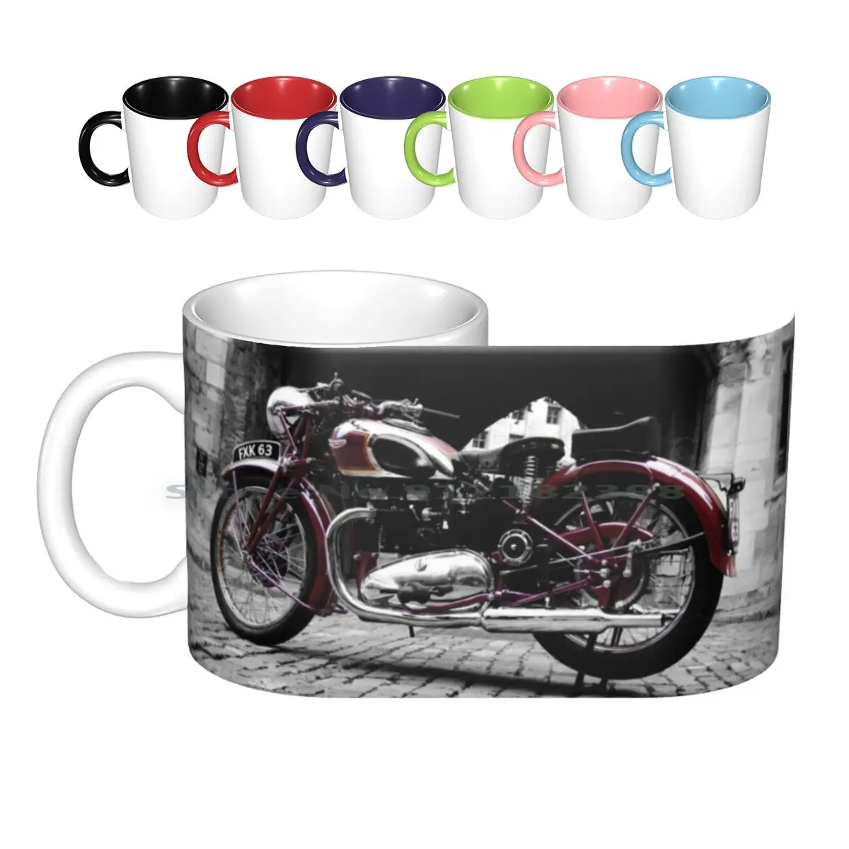 The 39 Speed Twin Ceramic Mugs Tazze Da Caffè Tazza Da Tè Al Latte Speed Twin Motorcycle Vintage Old Motorcycle