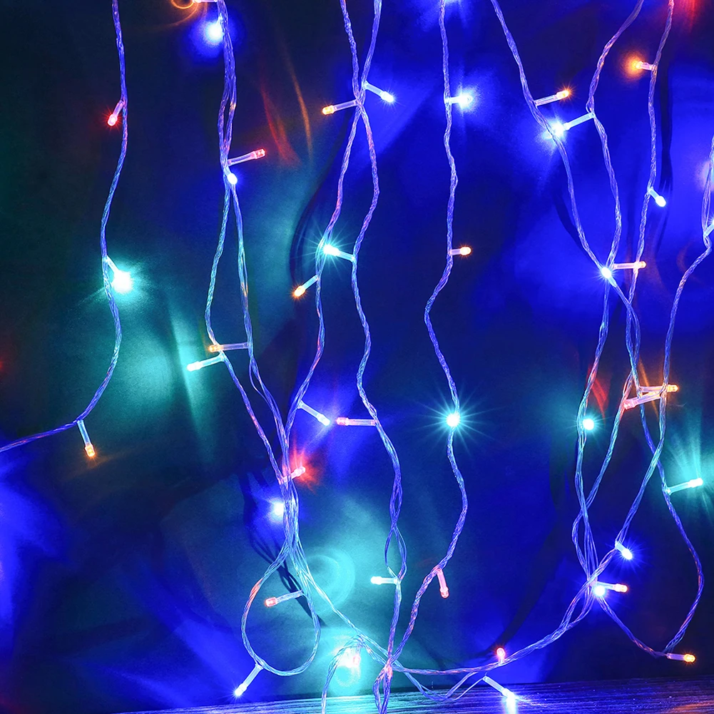 USB 50LED провод Сказочный светильник в форме снежинки Рождественский праздник свадьба Вечеринка садовый декоративный светильник энергосберегающий