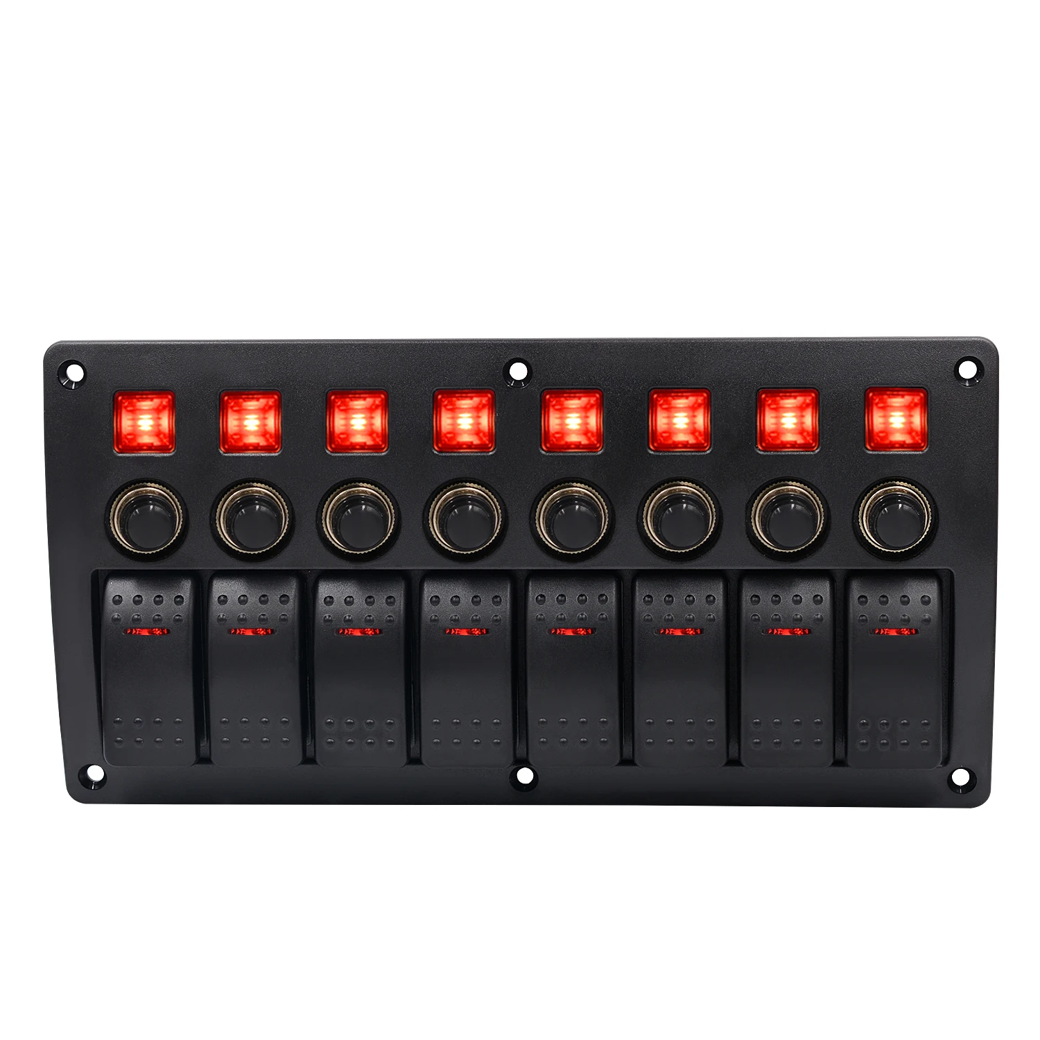12 V-24 V 8GangRed светодиодный кулисный переключатель Панель автомат защити цепи автомобиль грузовик морской катер# L