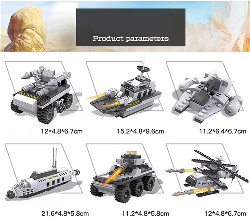 747 PCS Military Warship Aircraft Army Figures Building Blocks Construction Bricks Compatible LegoINGlys Children Toys (10)