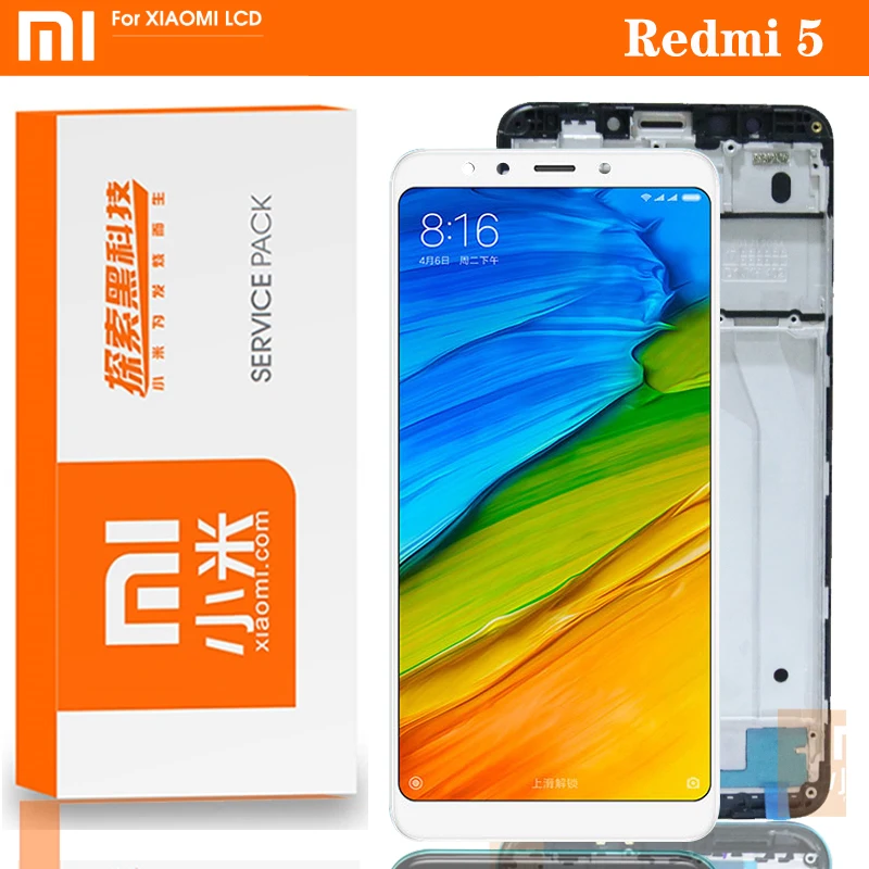 5 7 &quotоригинальное качество IPS ЖК-дисплей с рамкой для Xiaomi Redmi экран в сборе MDG1