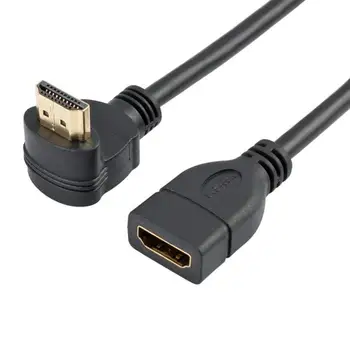 

90 Degree Angle HDMI Extension cable male to female HDMI 4K HDMI Extended Cable for HD TV LCD Laptop PS3 Projector