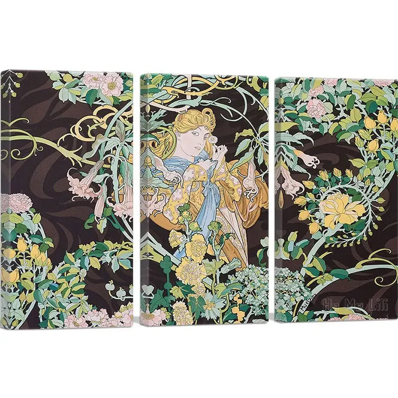 

Woman With Daisies 1898 Canvas Art Print By Alphonse Mucha