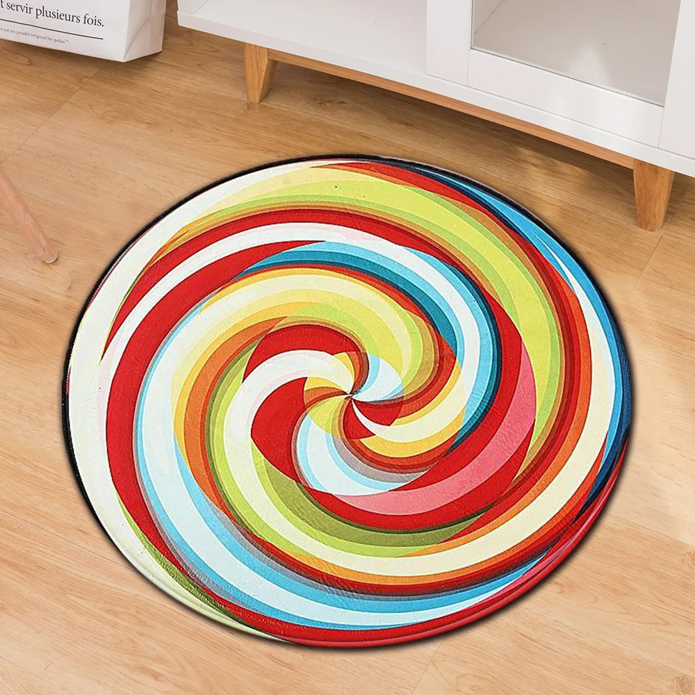 Скандинавский стиль Красочный ананас круглый ковер мягкий диван для спальни