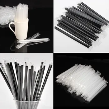 

100pcs Big Huge Milkshake Straws Pearls Boba MilkTea Smoothie Drinking Party 7"