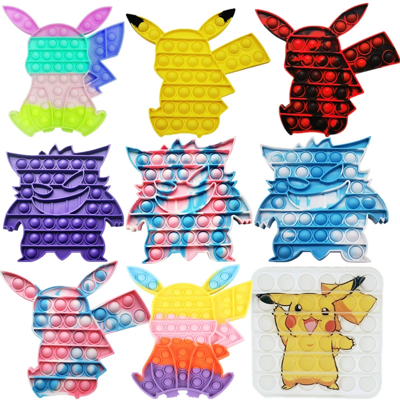 ポケモンポップ そわそわおもちゃ 5cm ピカチュウ シャラスター リガー ストレス 腕立て伏せ そわそわ 噛むおもちゃ 自閉症 Squeeze Toys Aliexpress