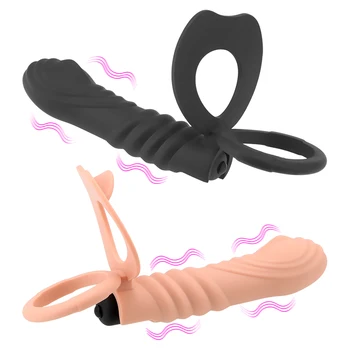 Vagina Plug Stimulator Massager Strap On Dick Penis Double Penetration Anal Plug Dildo Butt Plug Vibrator 1