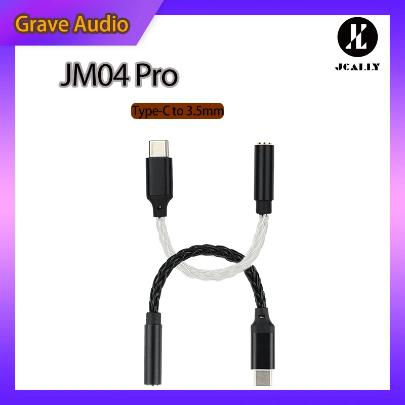Jcally Jm04pro Realtek Alc5686 Dac Digital Audio Adapter Decoding Line Typec To 3.5 For Android 