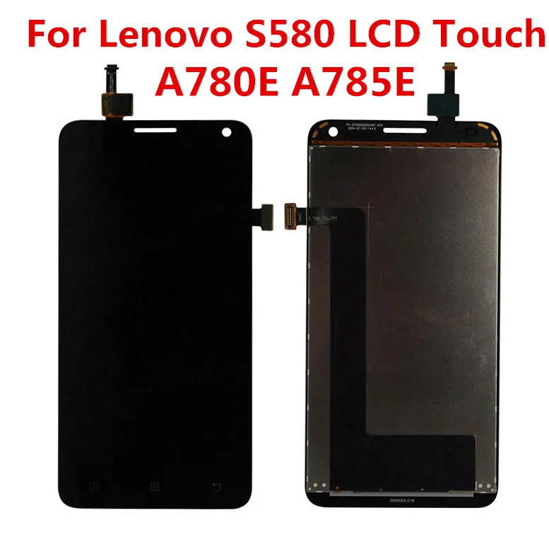 ЖК-дисплей для Lenovo S580 A780E сенсорный экран A785E дигитайзер панель в сборе рамка