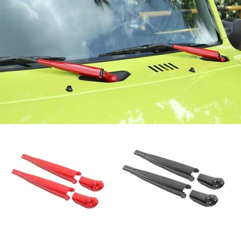 

Car Styling for Jeep Suzuki Jimny 2019 2020 Front Wiper Cover Gurad Decoration Sticker ABS Carbon Fiber Car Accessories