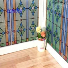 Новые виниловые электростатические наклейки, самоклеющиеся наклейки на стекло в стиле ретро, непрозрачные матовые оконные пленки