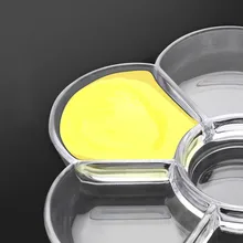 Набор в форме сливы цветная пластина 7-block(цветовой блок), большой ящик утолщенный Пластиковые чехлы с рисунком воды порошок пигментные акварельные краски