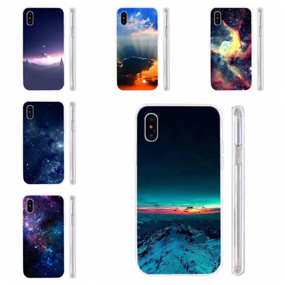 sci-fi movie case Beautiful aurora Drawing Phone Case For iPhone 8 7 6 6S Plus X XS MAX XR 11 11pro TPU Silicone Soft 19 |