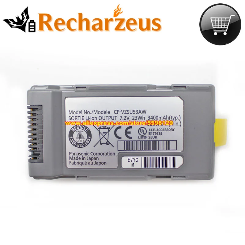 Genuine Cf-vzsu53aw Cf-vzsu53 23wh Cf-vzsu53aq Cf-vzsu53js 3400mah da Bateria do Portátil para Panasonic para Toughbook Cf-h1 Cf-h2 Cf-u1a - Imagem 3