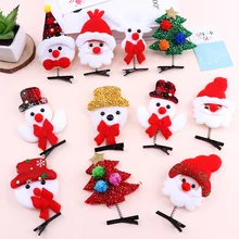 1 Pcs New Cute Antler Hair Clips Christmas New Year Red Antler Headband Moose Mushroom Forest Nut Hair Accessories Hairpins