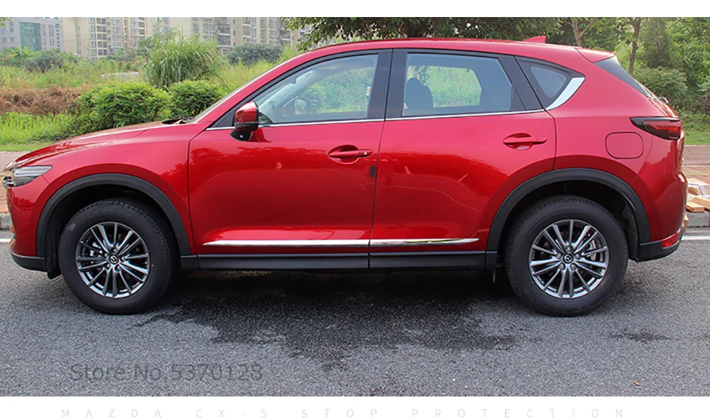 AITWATT для Mazda CX-5 CX5 ABS Chrome Боковая дверь средства ухода за кожей литье отделкой МОЛДИНГ ПОЛОСА вкладыш Защитная крышка 4 шт