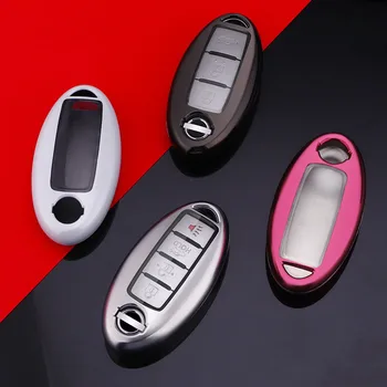 

PC +TPU Car Remote Key Cover Case Key Chain For Nissan Qashqai J10 J11 X-Trail t31 t32 kicks Tiida Pathfinder Murano Note Juke