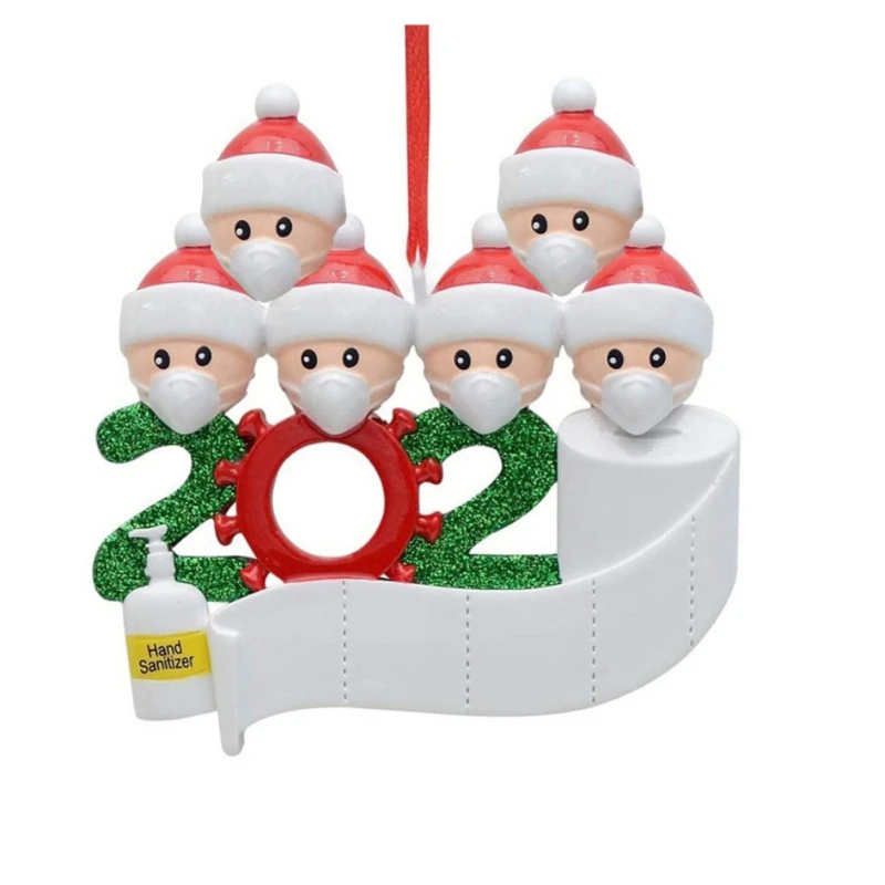 

Christmas Decoration Party Gift Personalized Pendant Hanging Ornament Family Customized Christmas Decorating Set with DIY Pen/