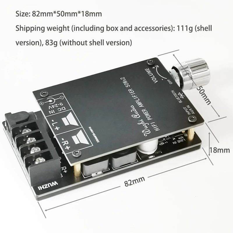 HIFI Wireless TPA3116 Digital Power Audio Amplifier Board TPA3116D2 50WX2 Stereo AMP Amplificador Home Theater