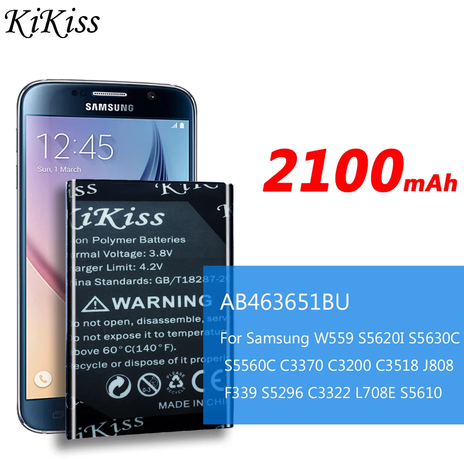 AB463651BU мобильный телефон аккумулятор для Samsung W559 S5620I S5630C S5560C C3370 C3200 C3518 J808 F339 S5296 C3322