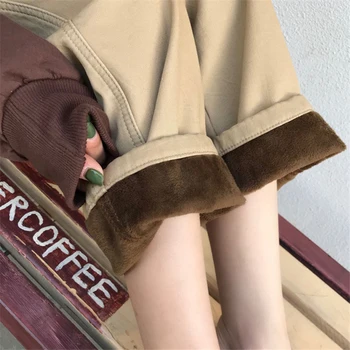 

Add Wool Jeans Woman Loose The Korean Version Restoring Ancient Ways Stylish Straight Cut Pants Casual Jeans Woman