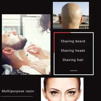 

Men Shaving Barber Tools Hair Razor Barber Salon Straight Razor Stainless Steel Throat Straight Holde Shavette Shaving Cut R1A2