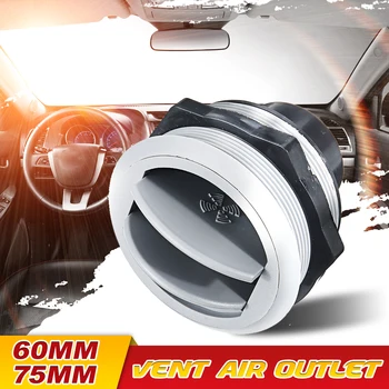 

60/75mm Car RV ATV A/C Vent Air Outlet Round ABS Rotating Air Conditioning Ventilation Outlet Interior For Air-conditioning Vent