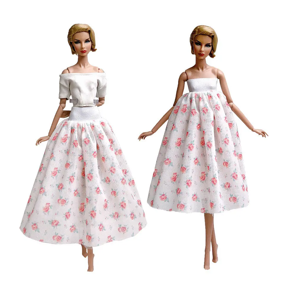 Not Include Doll O NK Mix Стиль Кукольное платье принцессы одежда модная модельная юбка вечерние платья ручной работы для куклы Барби аксессуары Игрушки для девочек подарок JJ - Цвет: Not Include Doll O