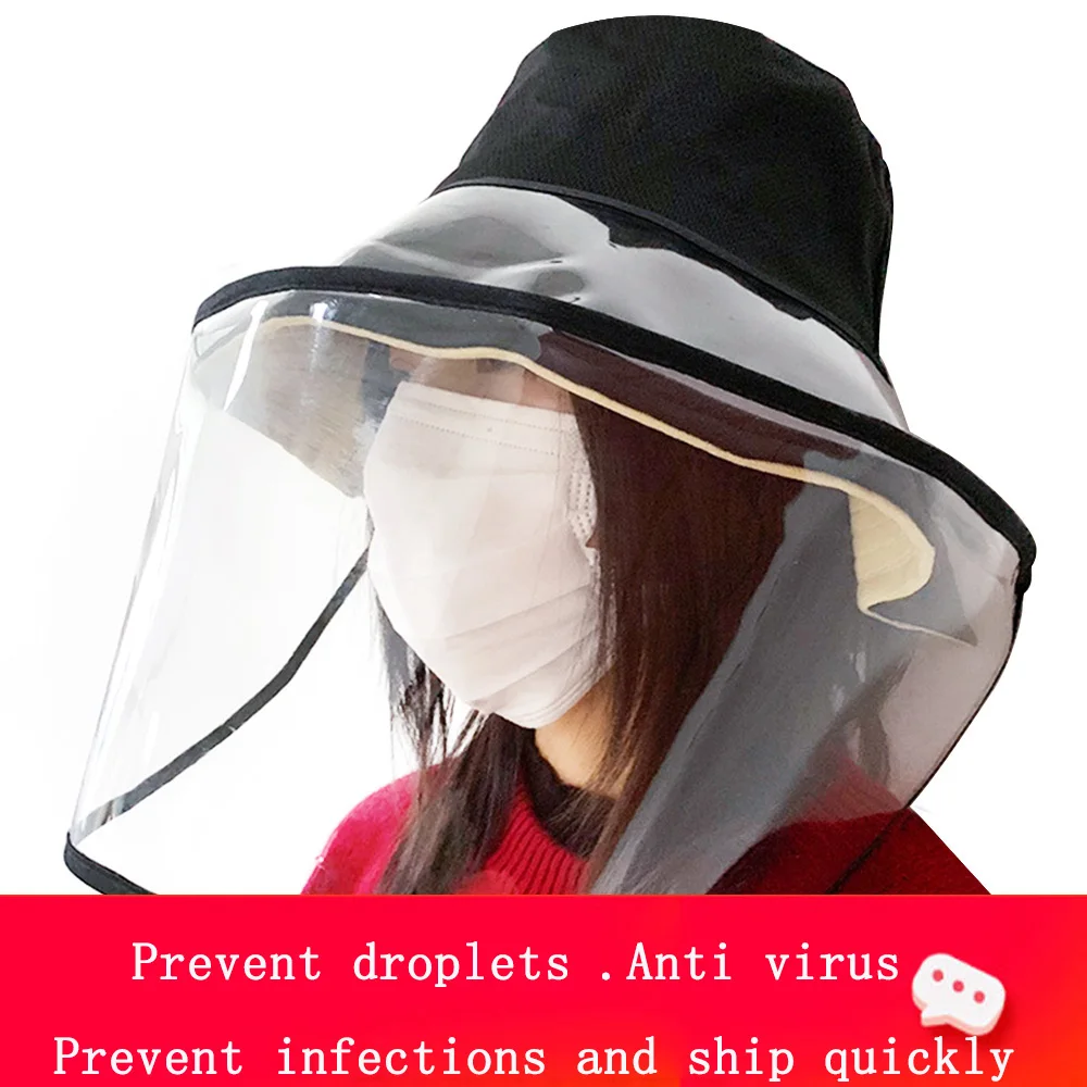 

New Anti Virus Cap Anti-pollution Removable Protective Cap Protective Face Mask Anti-saliva,Waterproof And Dustproof Outdoor