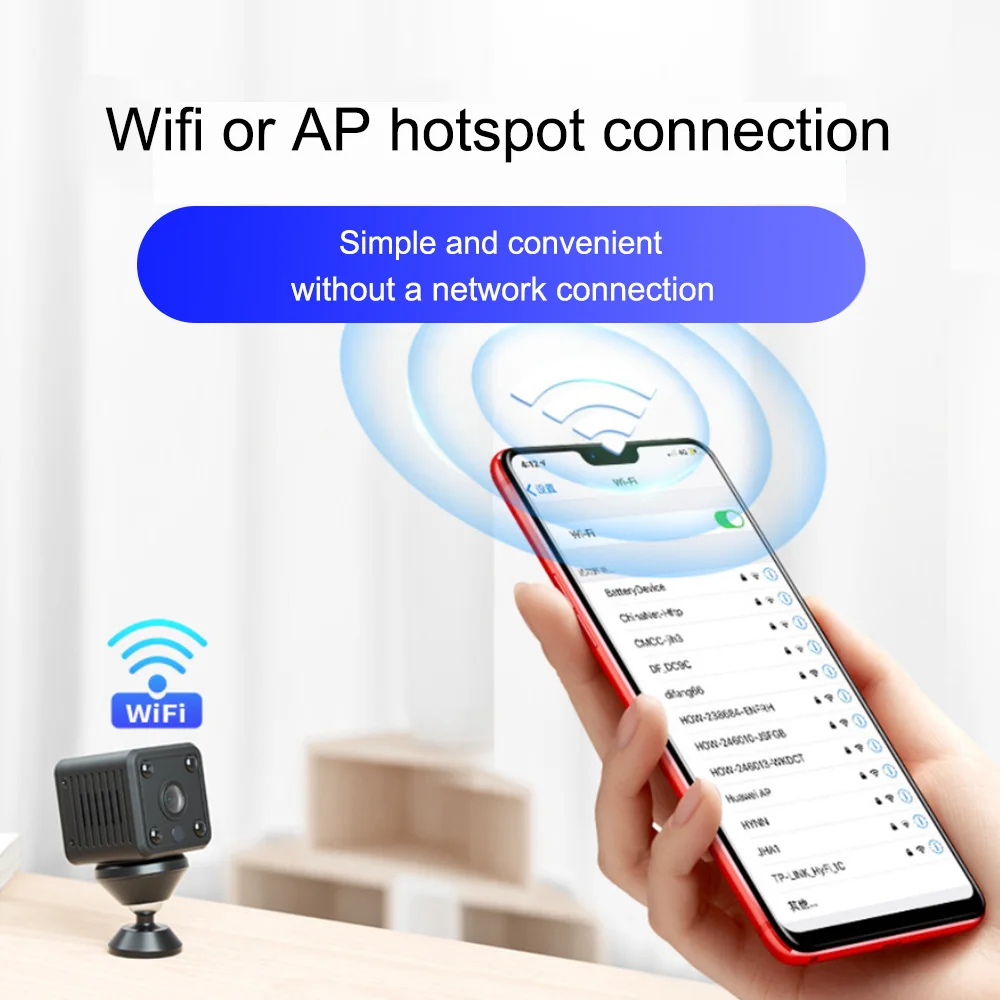 Мини Wi-Fi камера батарея портативный беспроводной 1080P IP камера ночного видения обнаружения движения удаленный монитор маленькая камера безопасности