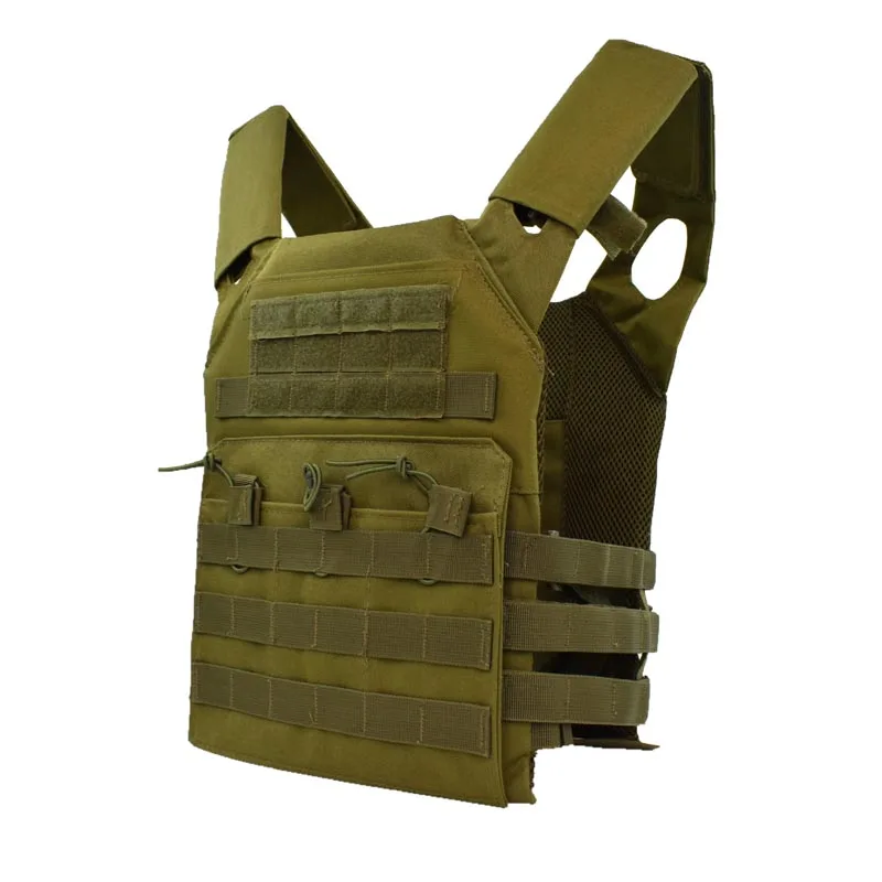 JPC Тактический Жилет Охотничий бронежилет Molle Plate Перевозчик жилет открытый Пейнтбол страйкбол жилет военная техника - Цвет: Green