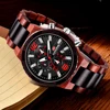 Men's Wood Watches Luxury Luminous Multi-function Wooden Watch Men's Quartz Retro Watch Men Fashion Sport Timepieces Relogio ► Photo 3/6