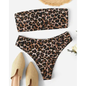 

Snakeskin Print Swimwear Women Leopard Print Bikini Sexy Biquini Swimsuit Push Up Swimsuit Female Beachwear Swimming Bikini