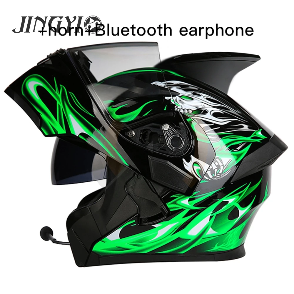 Мотоциклетный шлем с гарнитурами для шлема Moto Casque De Moto шлем снегоход Moto Cross K1 Череп шлем с - Цвет: 11