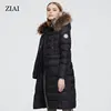 ZIAI2022 New ladies winter long warm comfortable coat women commuter coat coat trend fur collar hat   ZR-7266 ► Photo 3/6
