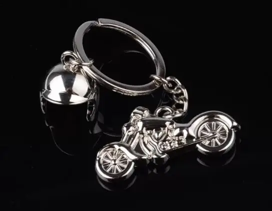 

FREE SHIPPING BY DHL 100pcs/lot New Hot Helmet Motorcycle Keychains Metal Mini Motorcycle Keyrings for Promotion Gifts