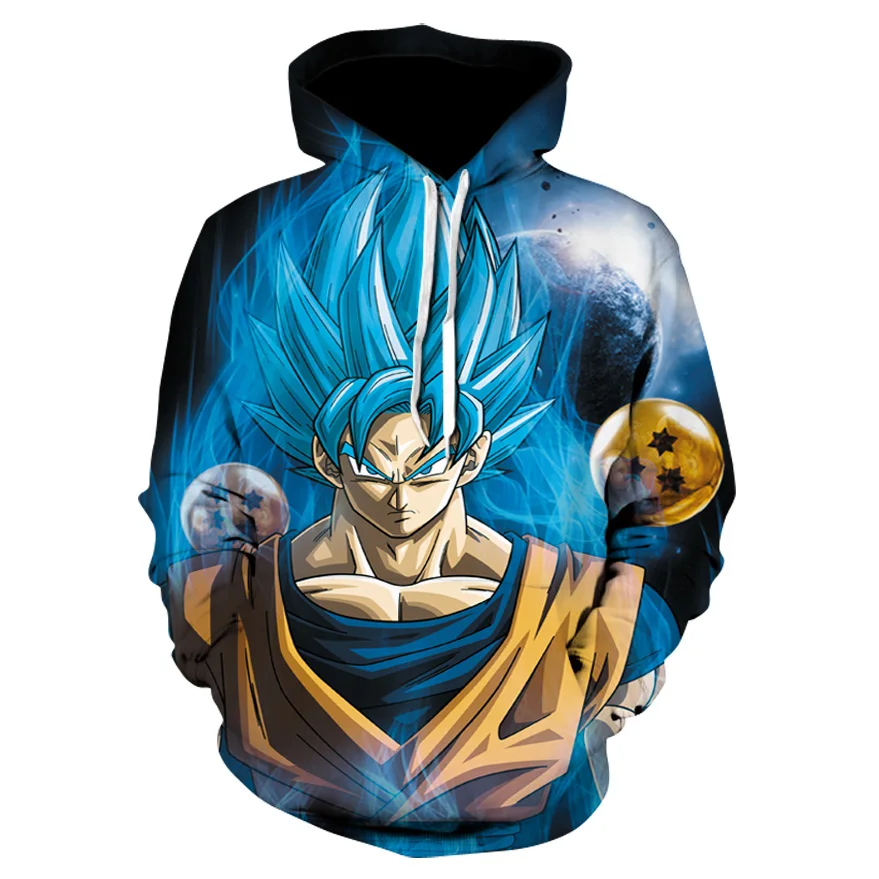 

3D Print Women men Anime kids Dragon Ball Z Ultra Instinct Goku Super Saiyan God Blue Vegeta child hoodies Harajuku hoodie