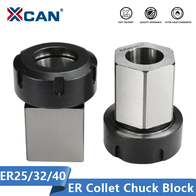 XCANERColletChuckBlockER25ER32ER40SquareHexSpringChuck
