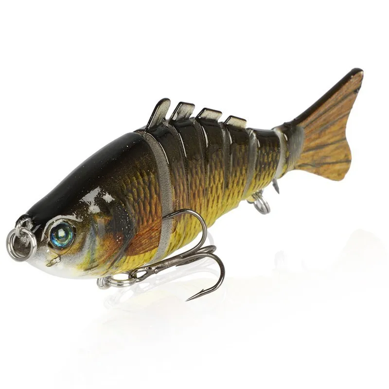 Поддельные приманки для рыбалки Minnow Мульти соединенная жесткая приманка 10 см