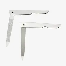 Удобный нержавеющая сталь пилка для ногтей креативный нож-Складная маникюрная пилочка для ногтей Уход за ногтями инструменты для маникюра