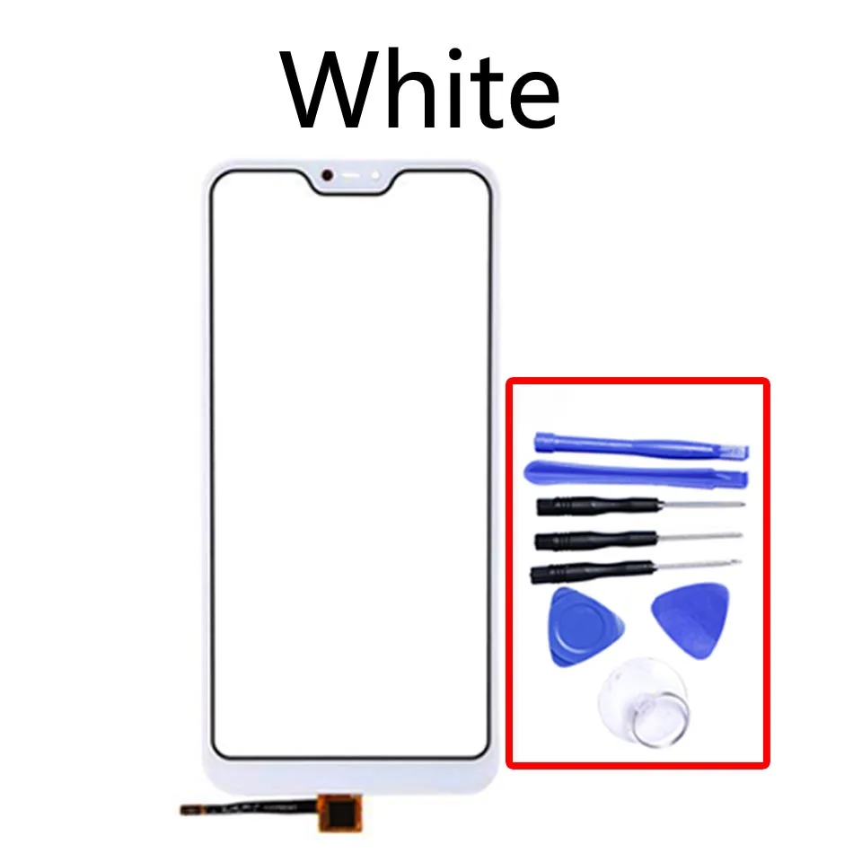 5,8" для Xiao mi Red mi 6 Pro \ mi A2 Lite Сенсорная панель Сенсорный ЖК-дисплей стеклянная линза Панель сенсорный экран дигитайзер - Цвет: White-With tool