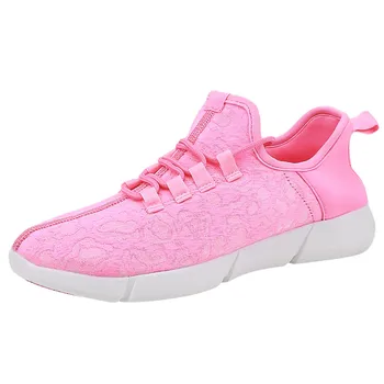 

shoes kids shoes 2020 hot sale Kids LED Slip on Sneakers Light Up Flashing Sneaker Girls Boys Knit Walking Shoe kids shoes 20#J7