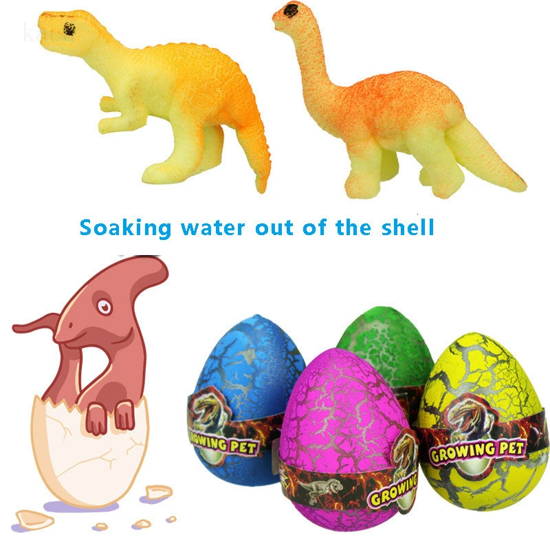 2x Hatching Dinosaur Eggs Expansion Growing Add Water Magic Cute Kids Toy YRH5 