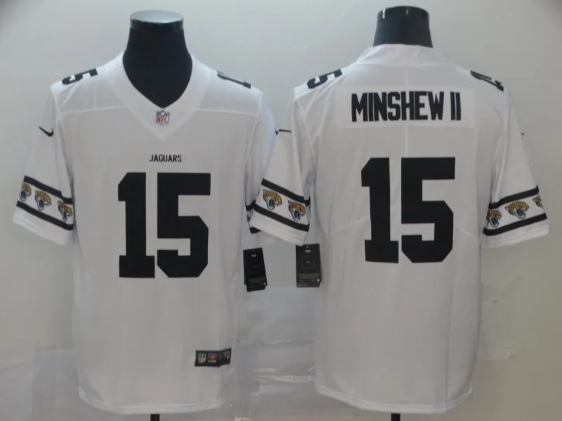 2 Мужская футболка Jacksonville#15 Jaguars Gardner Minshew II - Цвет: 2
