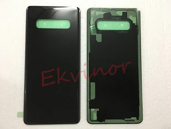 

10p Original Glass Battery Back Cover For Samsung Galaxy S10 Plus S10plus SM-G9750 Back Glass Housing Cover With waterproof glue