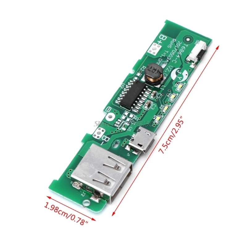 USB 5V 2A банк питания для мобильного телефона зарядное устройство Модуль платы