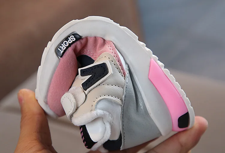 New Autumn Winter Sport Children Shoes PU Breathable Fashion Kids Boys Shoes Anti-Slippery Girls Sneakers Toddler Shoes